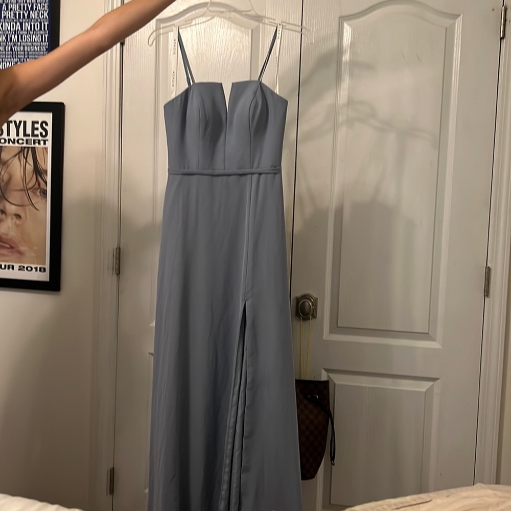 Azazie dress blue
